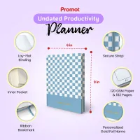 Personalized Undated Planner - Blue