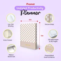Personalized Undated Planner - Taupe