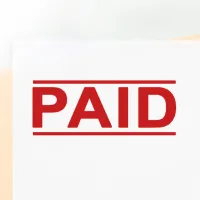 Double Line Paid Stamp