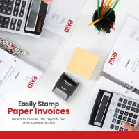 Double Line Paid Stamp