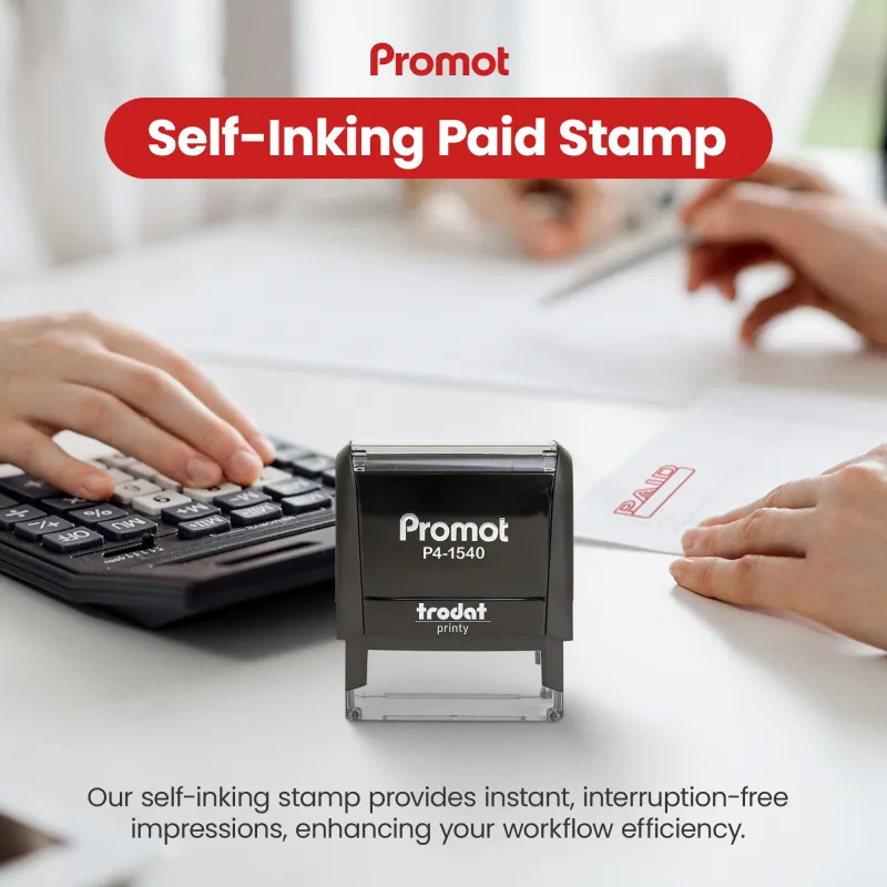 Box Outline Paid Stamp