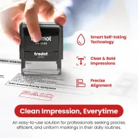 Box Outline Paid Stamp