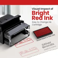 Box Outline Paid Stamp