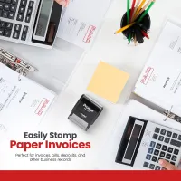 Box Outline Paid Stamp