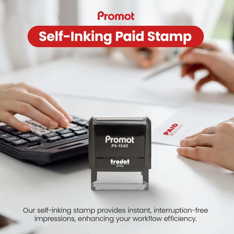Paid Stamp - Check No. and Date
