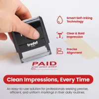 Paid Stamp - Cash Check Credit