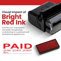 Paid Stamp - Cash Check Credit