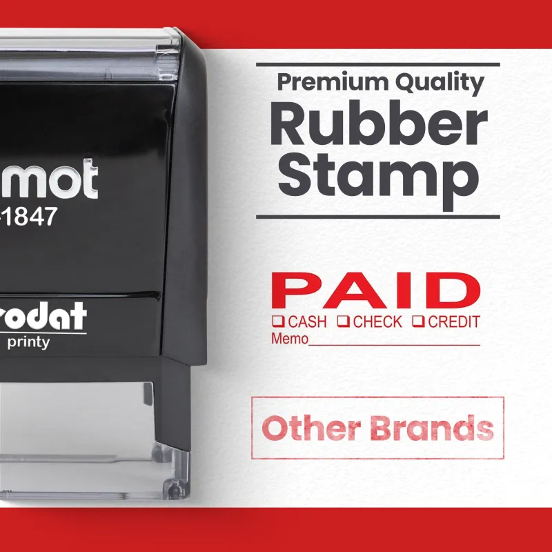 Paid Stamp - Cash Check Credit