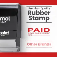 Paid Stamp - Cash Check Credit