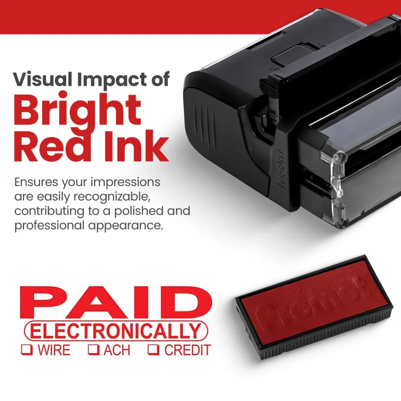 Paid Electronicaly Stamp - Wire, Ach, Credit