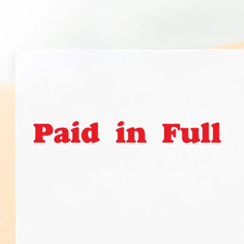 Paid in Full Stamp