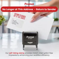 Return to Sender - Not at This Address Stamp
