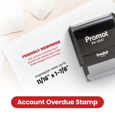 Friendly Reminder Overdue Stamp