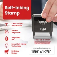 Second Notice Past Due Stamp