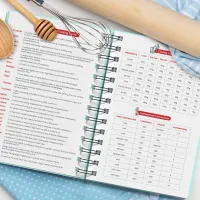 Custom Recipe Book - Sea Green