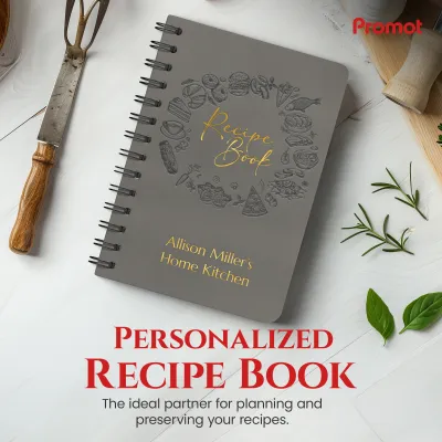 Custom Recipe Book - Grey