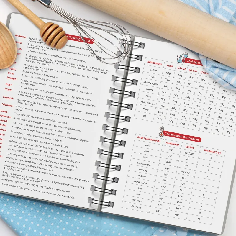 Custom Recipe Book - Grey