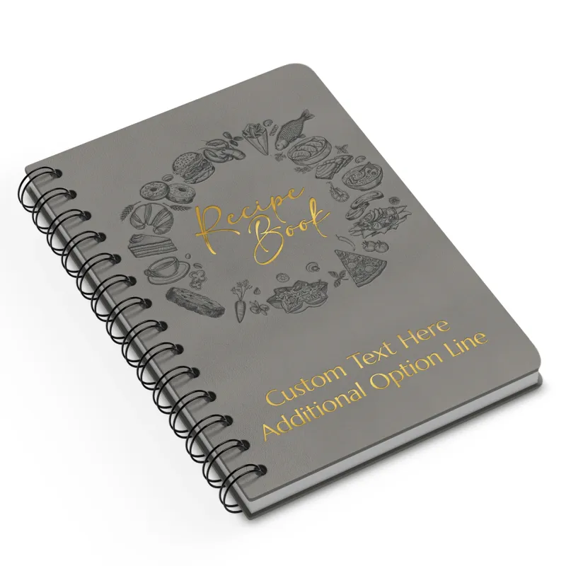 Custom Recipe Book - Grey