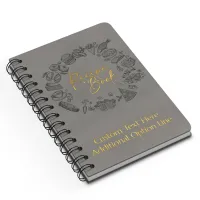 Custom Recipe Book - Grey