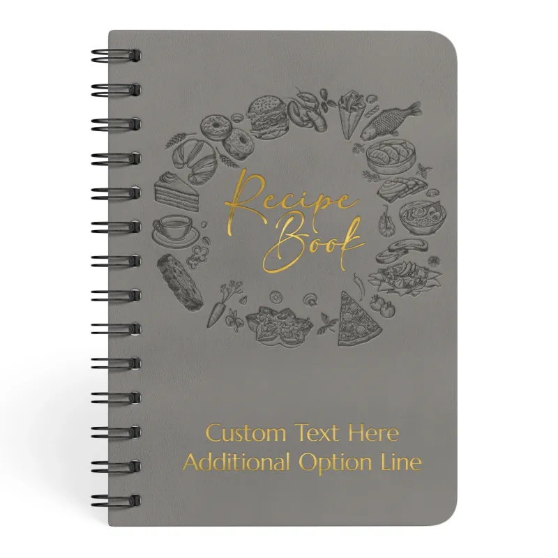 Custom Recipe Book - Grey