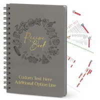 Custom Recipe Book - Grey