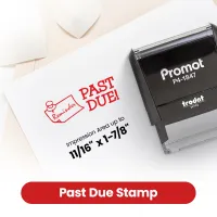 Icon Reminder Past Due Stamp