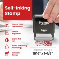 Icon Reminder Past Due Stamp