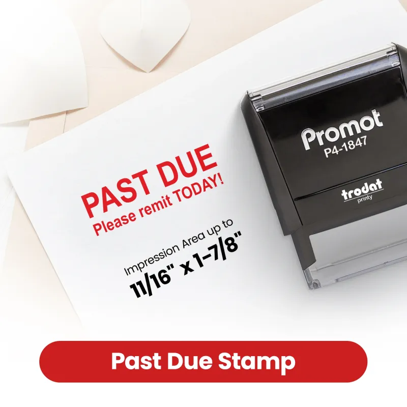 Past Due - Please Remit Today Stamp