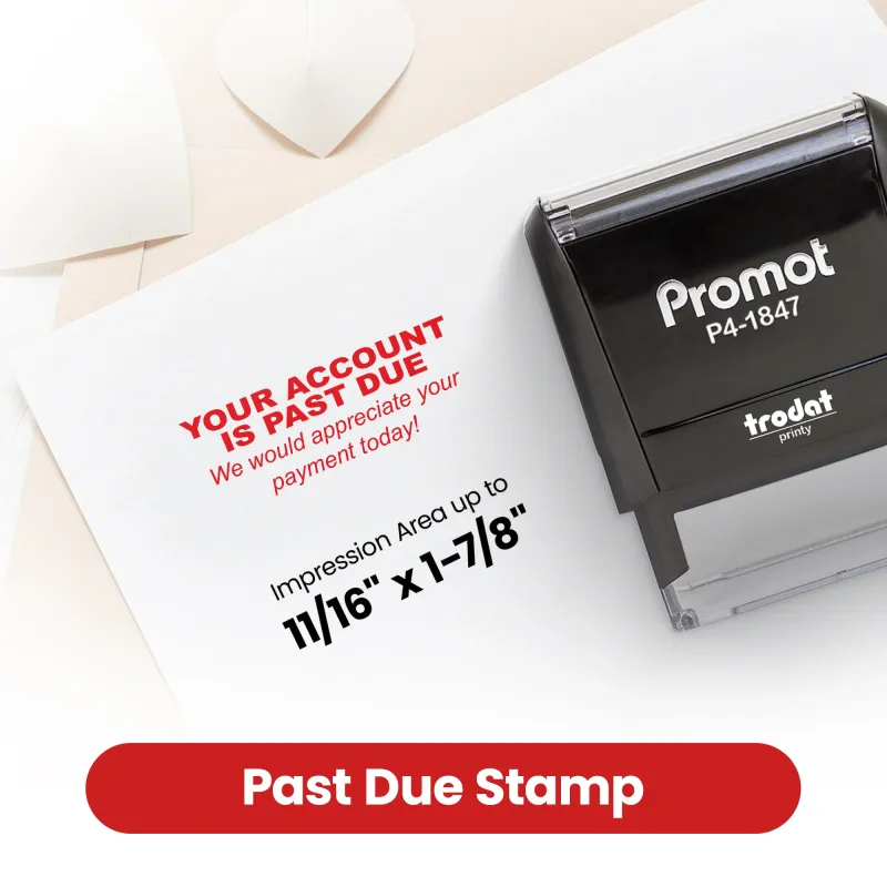 Your Account is Past Due Stamp