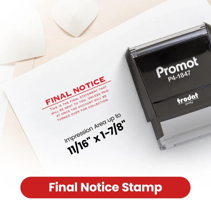 Final Notice Final Statement Stamp