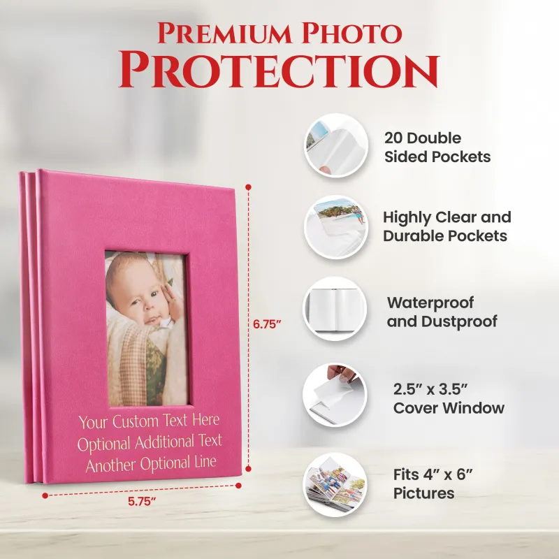 Custom 4x6 Photo Album - Pink