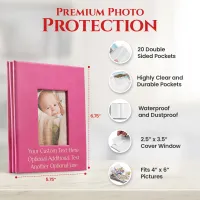 Custom 4x6 Photo Album - Pink