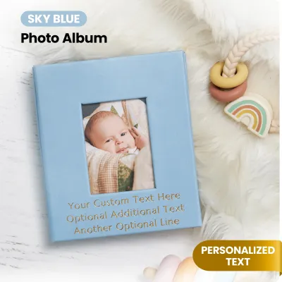 Custom 4x6 Photo Album - Sky Blue