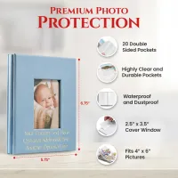 Custom 4x6 Photo Album - Sky Blue