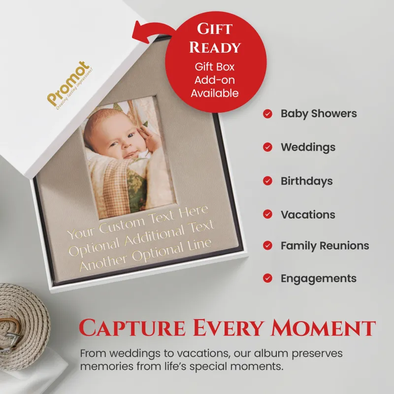 Custom 4x6 Photo Album - Stone Grey