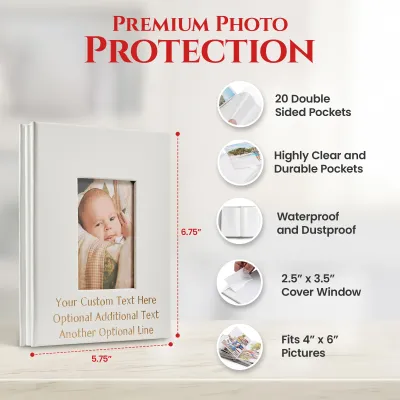 Custom 4x6 Photo Album - White