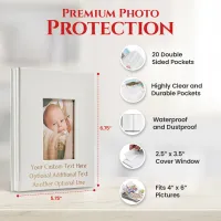 Custom 4x6 Photo Album - White