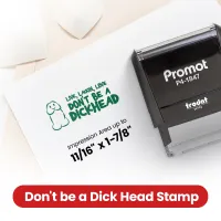 Live, Laugh, Love - Don't be a Dick Head Stamp