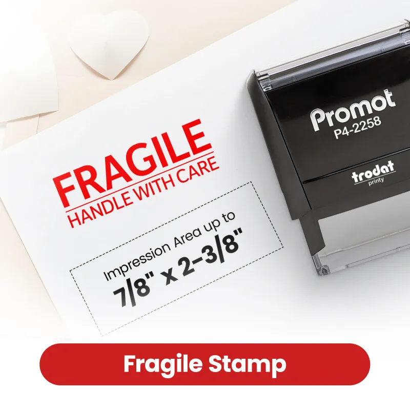 Fragile Handle with Care Stamp (Medium)