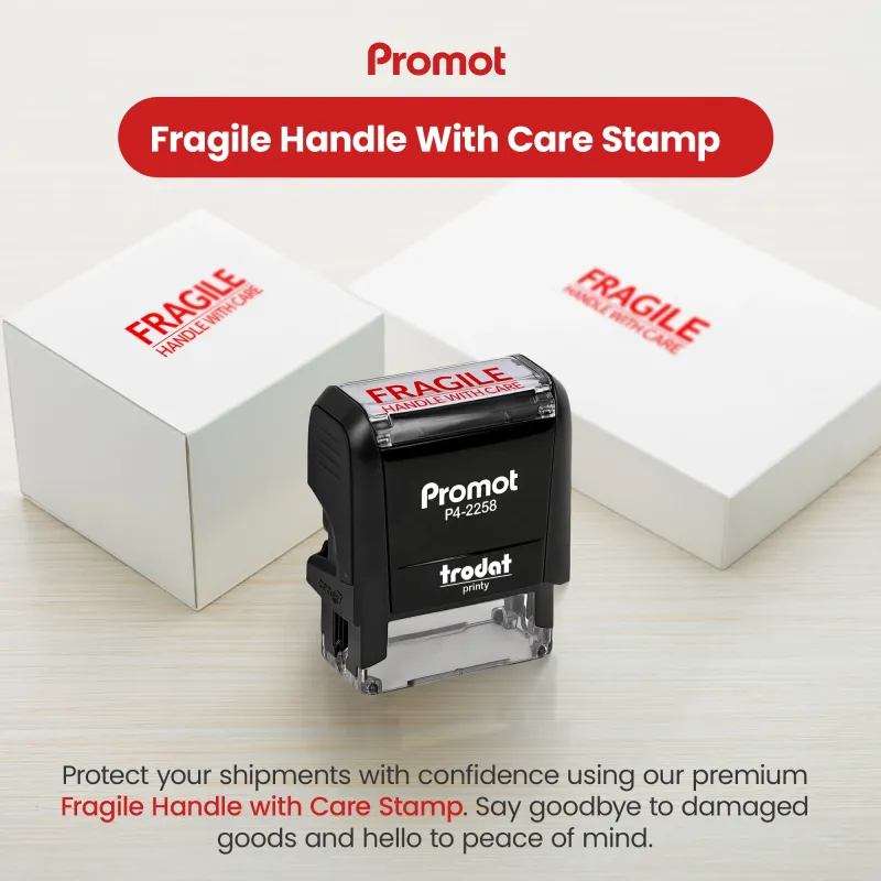 Fragile Handle with Care Stamp (Medium)