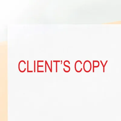 Client's Copy Stamp