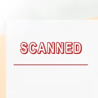 Line Scanned Stamp