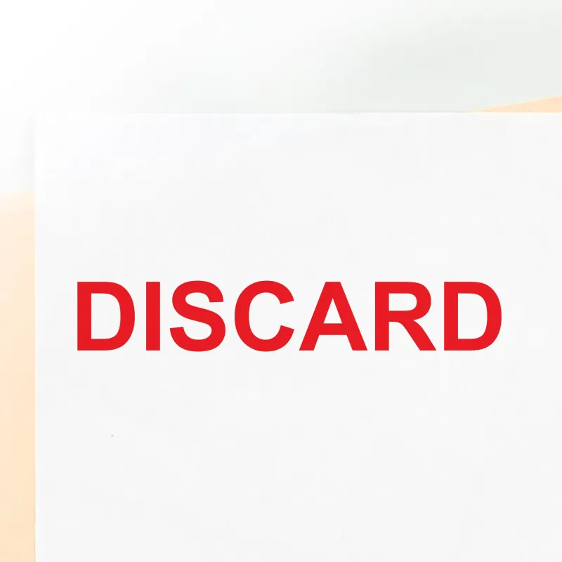 Discard Stamp