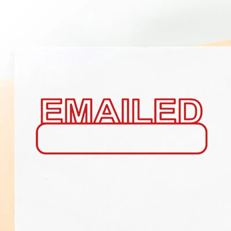 Box Outline Emailed Stamp