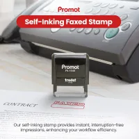 Box Outline Faxed Stamp