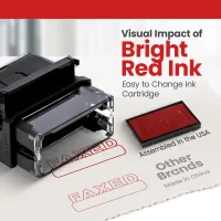 Box Outline Faxed Stamp