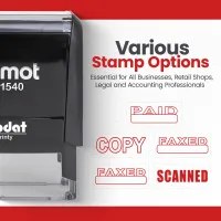 Box Outline Faxed Stamp