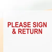 Please Sign and Return Stamp