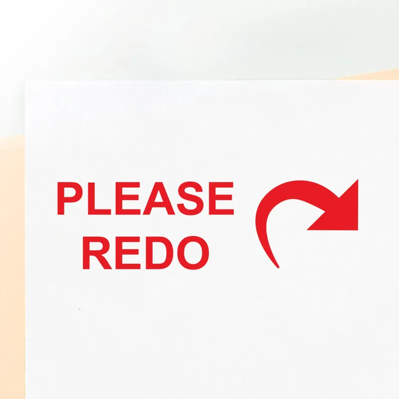 Icon Please Redo Stamp
