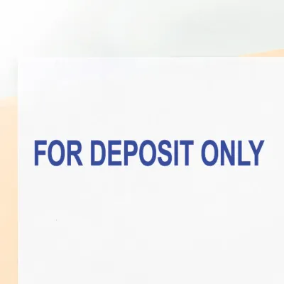 For Deposit Only Stamp (Blue)